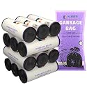 Kuber Industries 180 Bags (12 Rolls) Black Garbage Bags 24x32 Inches | Garbage Covers for Home, Office and Restaurants | Odour Free Trash Bags | Wet and Dry Dust Bin Covers for Daily Waste