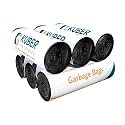 Kuber Industries 180 Pcs Garbage Bags Medium | Plastic Bags for Dustbin | Dust Bin Covers for Daily Waste | Trash Bags for Kitchen, Bathroom &amp; Office | Black