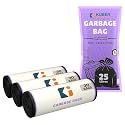 Kuber Industries 19x21 IN Black Medium Garbage Bags for Dustbin 90 Bags (3 Rolls) | Odour Free Wet and Dry Waste Trash Bags | Dustbin Bags Medium Size for Home, Office, Hotels, Hospitals