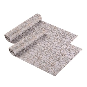 kuber industries 2 pcs 3 mtr eva anti-slip multipurpose shelf liners for kitchen shelves wardrobe drawer cupbaord  fridge mats amp sheets  modular kitchen accessories  tree branches-white