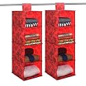 Kuber Industries Non Woven Hanging 4 Shelves Foldable Wardrobe Organizer- (Brown)-HS40KUBMART23985