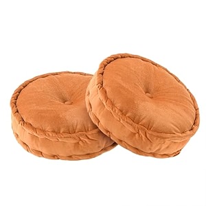kuber industries 2 pcs heavy velvet 16 inch chair pad for dining office amp home  soft cushion with center tuft  support for long sitting  golden