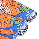Kuber Industries 2 Pcs PVC 10 Mtr Waterproof Shelf Liners for Kitchen Shelves | Cupboard Mat for Wardrobe | Kitchen Shelf Mats Roll | Flower Design - Beige