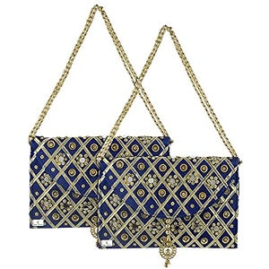 kuber industries clutch purse  hand purse  ladies hand purse with handle  traditional shagun purse  baby shower purse  gifting clutch purse  mirror check purse  pack of 3  multicolor