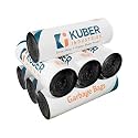 Kuber Industries 210 Pcs Garbage Bags Medium | Plastic Bags for Dustbin | Dust Bin Covers for Daily Waste | Trash Bags for Kitchen, Bathroom &amp; Office | Black