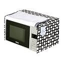 Kuber Industries Dots Design PVC Microwave Oven Full Closure Cover for 25 Litre (Grey) CTKTC33266
