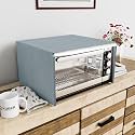 Kuber Industries Dots Design PVC Microwave Oven Full Closure Cover for 25 Litre (Grey) CTKTC33266