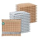 Kuber Industries 6 Pcs Clothes Storage Organizer | Clothes Cover for T-Shirts, Pants, Shirts, Salwar Suit |Travel with Zip | Printed - Brown &amp; Grey