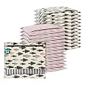Kuber Industries 6 Pcs Clothes Storage Organizer | Clothes Cover for T-Shirts, Pants, Shirts, Salwar Suit |Travel with Zip | Printed - Brown & Grey