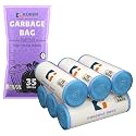 Kuber Industries Vinyl (Medium) Eco Friendly 7 LTR Dustbin Bags - Leakproof|Odour Free|Strong Garbage Bags - For Trash And Waste - Dustbin Covers For Kitchen (21 x 19 Inches) (Black) 30 count