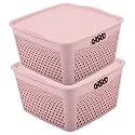 Kuber Industries 4-Layer Plastic Drawer Storage Organizer For Beauty Products | Cosmetic Organizer Shelf For Makeup Table | Dots-White&amp;Blue