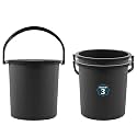 Kuber Industries 25 Ltr Plastic Bucket for Bathroom | Sturdy and Easy Grip Handle | Big Bucket for Bathing | Magnite 25 | Grey