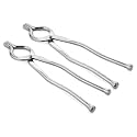 Kuber Industries 2 Pieces Stainless Steel Pakkad, Kitchen Tong (Silver)