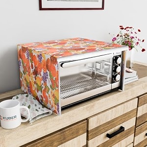 kuber industries 30 ltr dustproof full microwave cover  otg oven accessories for durable amp dustroof kitchen decor  fruit print