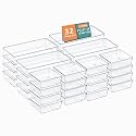 Kuber Industries 99 Pcs Set Multi-Purpose Transparent Drawer Organizers | Plastic Trays for Storage Kitchen &amp; Aesthetic Dressing Table Organisers for Cosmetics, Makeup &amp; Stationery | Transparent