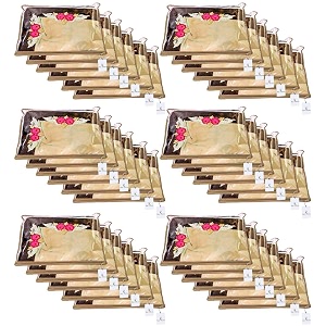 kuber industries 36 piece non woven saree cover set brown