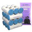 Kuber Industries 90 Bags (3 Rolls) Blue Garbage Bags 19x21 Inches | Garbage Covers for Home, Office and Restaurants | Odour Free Trash Bags | Wet and Dry Dust Bin Covers for Daily Waste