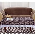 Kuber Industries 3D Checkered Print Table Cloth 4 Seater|Waterproof Center Table Cover|Table Protector for Indoor &amp; Outdoor 60x40 (Brown)