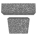 Kuber Industries 3D Design 2 Piece PVC Split Indoor and Outdoor AC Cover for 1.5 Ton Capacity - Grey (CTKTC01711), Standard