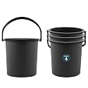 Kuber Industries 25 Ltr Plastic Bucket for Bathroom | Sturdy and Easy Grip Handle | Big Bucket for Bathing | Magnite 25 | Grey