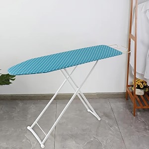 kuber industries 42 inch ironing board for clothesadjustable height ironing standpress table for home blue