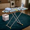 Kuber Industries 15 Inch Adjustable & Foldable Iron Stand for Clothes & Sarees | (Pack of 2) Quick Pressing Board | Ironing Table for Home | White