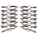 Kuber Industries 36 Piece Steel Cloth Drying Clip, Silver