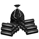 Kuber Industries 480 Pcs Garbage Bags Medium | Plastic Bags for Dustbin | Dust Bin Covers for Daily Waste | Trash Bags for Kitchen, Bathroom & Office | Black