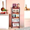 Kuber Industries Pack of 3 Multipurpose Kitchen Organizer/Storage Rack | 3-Layer Onion Stand for Kitchen | Vessels &amp; Vegetable Organiser | Maroon