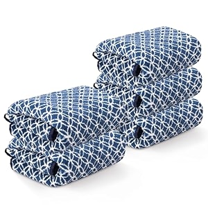 kuber industries 5 pcs microfiber 19x38 inch soft face towels for women and men  280 gsm quick dry amp absorbent hanging hand towels for wash basin bathroom kitchen and home  circle - blue