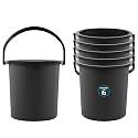 Kuber Industries 25 Ltr Plastic Bucket for Bathroom | Sturdy and Easy Grip Handle | Big Bucket for Bathing | Magnite 25 | Grey