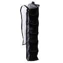 Kuber Industries 6-Shelf Hanging Shoe Organizer Space Saving Shoe Holder &amp; Storage, Closet Organizer Great for Shoes (Black)