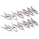 Kuber Industries 60 Piece Steel Cloth Drying Clip, Silver