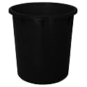 Kuber Industries 5Ltr Plastic Open Dustbin Without Lid | Garbage Bin/Trash Can For Home, Kitchen, Office (Black)