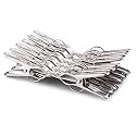 Kuber Industries 36 Piece Steel Cloth Drying Clip, Silver