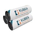 Kuber Industries 90 Pcs Garbage Bags Small | Plastic Bags for Dustbin | Dust Bin Covers for Daily Waste | Trash Bags for Kitchen, Bathroom &amp; Office | Black