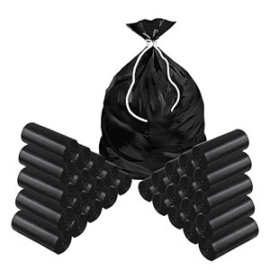 kuber industries 900 pcs garbage bags medium  plastic bags for dustbin  dust bin covers for daily waste  trash bags for kitchen bathroom amp office  black