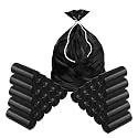 Kuber Industries 900 Pcs Garbage Bags Small | Plastic Bags for Dustbin | Dust Bin Covers for Daily Waste | Trash Bags for Kitchen, Bathroom &amp; Office | Black