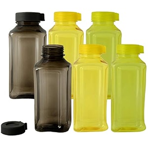kuber industries atlanta design plastic small 6 pieces fridgerefrigerator water bottle for girls boys kids children 400ml multicolour - ctltc44584