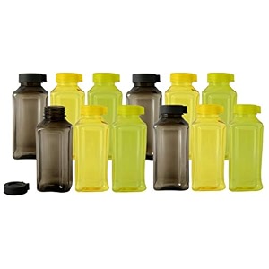 kuber industries atlanta design plastic small 12 pieces fridgerefrigerator water bottle for girls boys kids children 400ml multicolour - ctltc44588