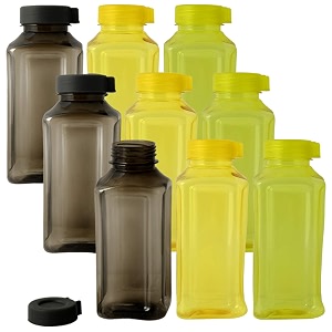 kuber industries atlanta design plastic small 9 pieces fridgerefrigerator water bottle for girls boys kids children 400ml multicolour - ctltc44586