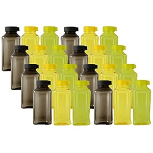 kuber industries atlanta design plastic small 24 pieces fridgerefrigerator water bottle for girls boys kids children 400ml multicolour - ctltc44590