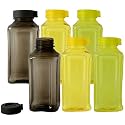 Kuber Industries Atlanta Design Plastic Small 6 Pieces Fridge/Refrigerator Water Bottle for Girls Boys Kids Children (400ml, Multicolour) - CTLTC44584