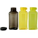 Kuber Industries Atlanta Design Plastic Small 3 Pieces Fridge/Refrigerator Water Bottle for Girls Boys Kids Children (400ml, Multicolour) - CTLTC44582