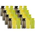 Kuber Industries Atlanta Design Plastic Small 24 Pieces Fridge/Refrigerator Water Bottle For Girls Boys Kids Children (400ml, Multicolour) - CTLTC44590