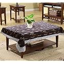 Kuber Industries Center Table Cover | 40x60 Inch | 4 Seater Kitchen Table Cloth | Tabletop Cover | Decorative Table Cover | Tea Table Cover | PVC Table Cloth | Pink Flower Design | Grey