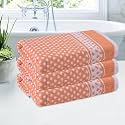 Kuber Industries Cotton Bath Towel | 144 GSM | Brown | 30x60 Inch | Highly Absorbent | Multi-Purpose