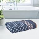Kuber Industries 144 GSM Cotton Unisex Bathroom Towel | 30x60 Inch | Highly Absorbent | | Towel for Bath-Gym-Travel-Beach-Pool &amp; Yoga | Dot Print | Grey