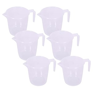 kuber industries bathroom mug  plastic bath mug  1 ltr  pack of 2  beige