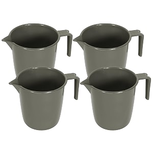 kuber industries bathroom mug  plastic bath mug for bathroom  bath mug  mug for bathroom  mug for toilet  washroom jug  111 bath mug  1 ltr  pack of 4  gray
